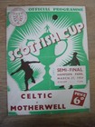 1954 SCOTTISH CUP SEMI-FINAL : CELTIC v MOTHERWELL