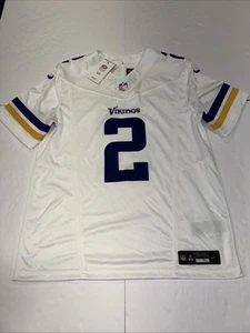 New Nike Minnesota Vikings Justin Jefferson #2 Limited Jersey White Med $175 - Picture 1 of 7