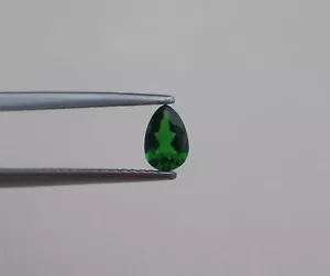 Natural Chrome Diopside Green Pear Loose Faceted Gem 6x4mm  - Picture 1 of 5