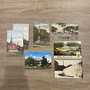 Vintage Lot Iowa Postkarten (7 Stück) - Bild 1 von 5