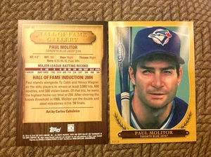 Paul Molitor HOF-16 Blau Jays 5x7 Gold #/10 Aus 2018 Topps Gallerie Hall Of Fame - Bild 1 von 1