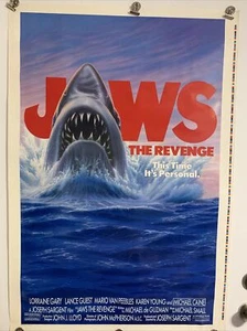 JAWS The Revenge 1987 Original druckersicheres Filmposter 28x41 sehr selten! - Bild 1 von 6