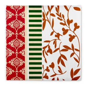 Serviette Jenna aus Linclass® Airlaid 40 x 40 cm, 12 Stück - Herbst Ornamente - Bild 1 von 8