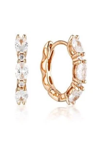 Georgini Aurora Glimmer Earrings Rose Gold IE977RG - Picture 1 of 2