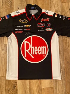 AUTOGRAPHED Race Used Kevin Harvick #29 RCR Rheem Pit Crew Shirt (Size Medium) - Image 1 of 4