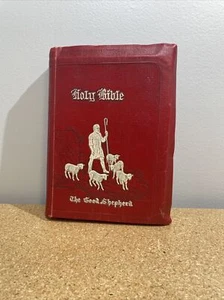 1946 Christian Workers HOLY BIBLE The Good Shepherd Edition KJV Leather - NICE - Picture 1 of 4