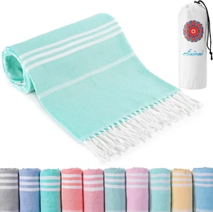 Turkish Beach Towels, Vacation Essentials, Quick Dry, Sand Free, Oversized Towel - Picture 1 of 16