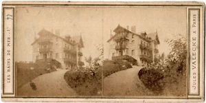 Villers-sur-Mer.Chalet Gigeory.Stereoview.Photo Stereo Albuminée Jules Valecke. - Picture 1 of 2