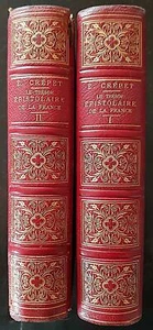 EUGENE CREPET: LE TRESOR EPISTOLAIRE DE LA FRANCE. E.O. complet en 2 volumes. BE - Imagen 1 de 5