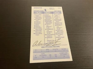 Signed STRAT-O-MATIC Card Adam Eaton 2000 Padres - Picture 1 of 2