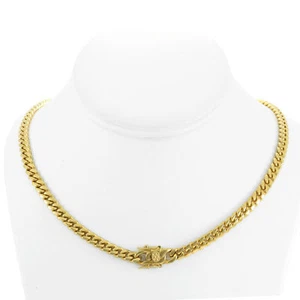 Men's Cuban Miami Link 18" Real 18k Gold Over Stainless Steel 6mm Choker Chain - Picture 1 of 2