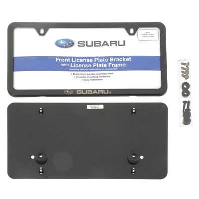 OEM NEW 2019-2024 Subaru License Plate Frame Slim Line Matte Black SOA342L170 - Image 1 of 3