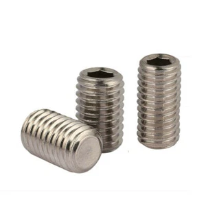 M3 M4 M5 M6 Hexagon Socket Flat End Screw 304 Stainless Steel Anti-Loose Bolts - Picture 1 of 4