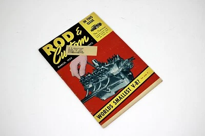 ROD & CUSTOM Magazine March 1954 Custom Sports Cars - Image 1 of 2