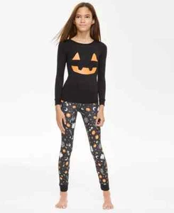 Holiday Lane Kids Halloween Mix It Snug Fit Matching Family Pajamas Black Sz 14 - Picture 1 of 3