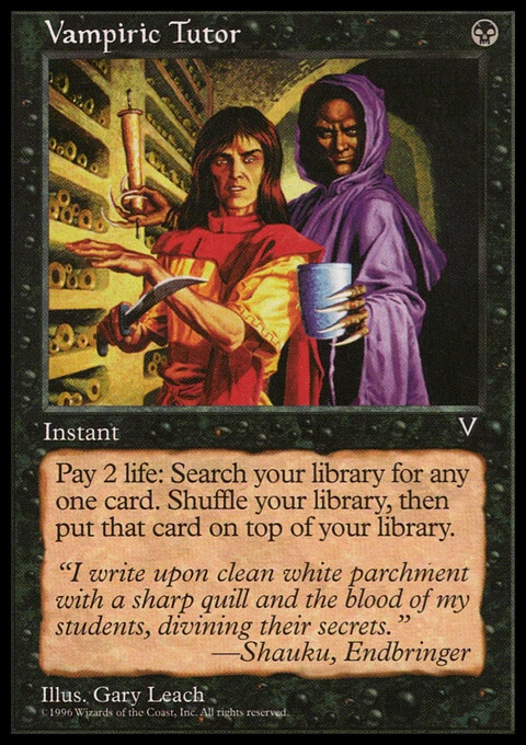 MTG Magic the Gathering Vampiric Tutor (72/167) Visions LP - Image 1 of 1