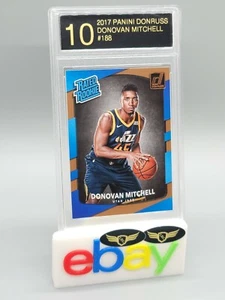 Panini Donruss Utah Jazz 2017 Donovan Mitchell #188 novato radiocontrol graduado como nuevo LRG 10 - Imagen 1 de 2