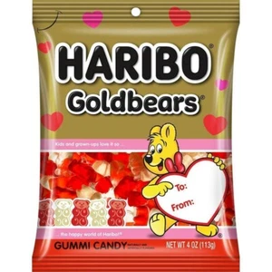 Haribo Gold Bears 4 oz VALENTINE'S DAY EDITION Gummi Candy Gummy Limited BB 9/25 - Picture 1 of 2