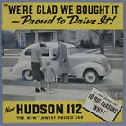 Old Original 1938 Hudson 112 Sales Brochure Owners Manual Very Rare