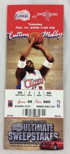 NBA 2006 02/14 Houston Rockets at Los Angeles Clippers Full Ticket - Picture 1 of 1