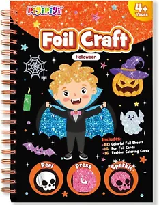 Art Craft Activity for Kids: Fun Foil Halloween DIY Toy Kit, No Mess Creative - Picture 1 of 7