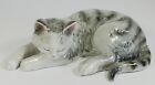 Duża wysokiej jakości porcelanowa figurka śpiącego kota ~ Impression 11029-6