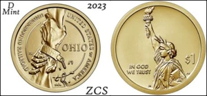 2023 D American Innovation $1 Coins Ohio Underground Railroad 1 moneta UNC - Foto 1 di 4