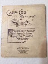 Rare Cape Cod Fold Out Map Book 1892 Great Ads Real Estate  