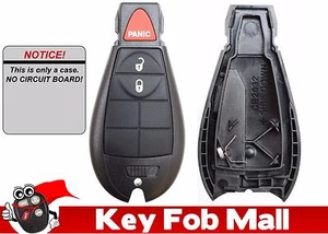NEW Keyless Entry Key Fob Remote 3 BUTTON CASE ONLY For 2008 Dodge Grand Caravan - Picture 1 of 4