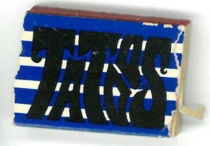 TATOOS MINIBUCH blau "Vier Streifen" Cover VERKAUF Kaugummipreis Charm Tattoos - Bild 1 von 3