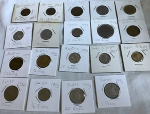 Lot of 19 European coins - Austria, Switzerland, Italy, Spain, Portugal - Picture 1 of 10