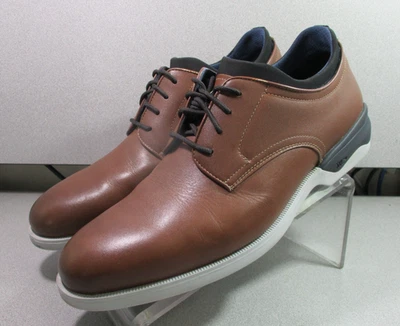 152766 MS50 ZAPATO PARA HOMBRE ELKINS CUERO MARRÓN ATAR TALLA 11.5 JOHNSTON & MURPHY. Foto 1 de 4
