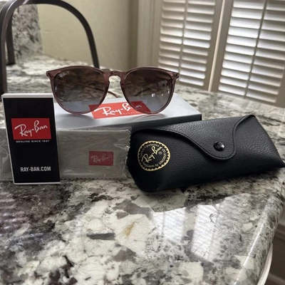 NOVO ÓCULOS DE SOL RAYBAN 4171 BORRACHA 6593T5 MARROM/MARROM POLARIZADO 54mm AUTÊNTICO - Imagem 1 de 4