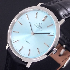 RELOJ DE VESTIR VINTAGE OMEGA DE VILLE AUTOMÁTICO CAL.711 ESFERA AZUL CIELO PARA HOMBRE - Imagen 1 de 11
