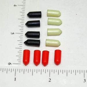 Dozen Tonka Rd/Blk/Whi Rubber Crank/Handle Tip Replacement Toy Parts TKP-148M - Picture 1 of 1