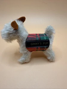 Vintage 3.5” Steiff Mohair Terrier Dog Ginny’s Pup With Blanket Germany 1950s - Picture 1 of 10
