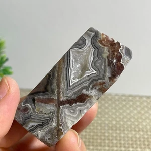 Ágata de encaje loco mexicano natural 58 g piedra preciosa áspera ágata mexicana - Imagen 1 de 7