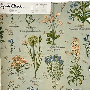 Muestras de tela de tela de tela de vela 100 % algodón texturizado Cyrus Clark 3 paneles "Valeriana" - Imagen 1 de 4