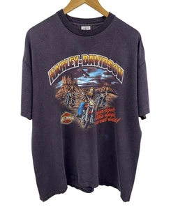Vintage 1987 Harley Davidson San Mateo California Single Stitch Shirt Gr. XL RAR - Bild 1 von 9