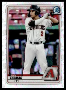 ALEK THOMAS 2020 BOWMAN DRAFT CHROME REFRACTORS RC ARIZONA DIAMONDBACKS #BD-195 - Picture 1 of 2