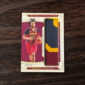 2021-22 National Treasures Gold Darius Garland GU 3-Color Patch Jersey #09/25 - Picture 1 of 2