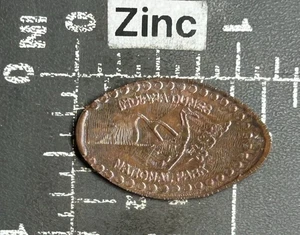 Indiana Dünen Nationalpark Reiher Vogel länglich gepresst zerschlagen Souvenir Penny - Bild 1 von 2