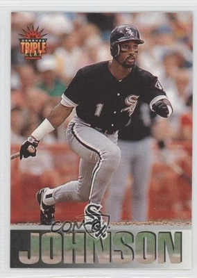 1994 Donruss Triple Play Lance Johnson #266 - Image 1 of 2