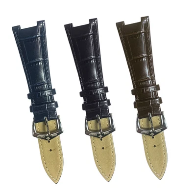 Pulseira de relógio de couro acolchoada – para Patek Phillipe com largura de pulseira de 25 mm, entalhe de 13 mm - Imagem 1 de 2