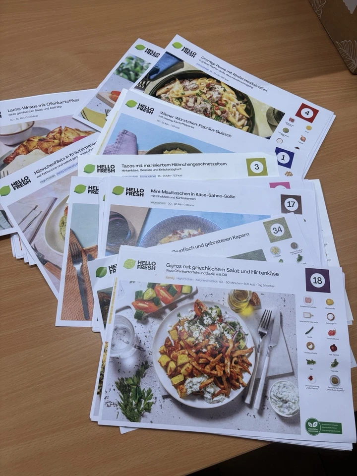 60 Hello Fresh Rezeptkarten Incl Versand - Bild 1 von 1
