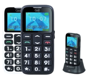 Telefono cellulare per ANZIANI gsm tasti grandi sos sd base di ricarica tavolo - Picture 1 of 31