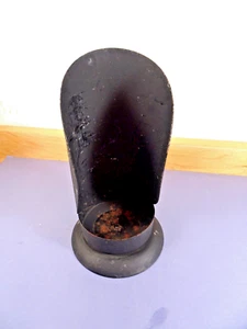 Black Metal Vintage Style Curved VOTIVE CANDLE HOLDER with Handle 9" - Picture 1 of 3