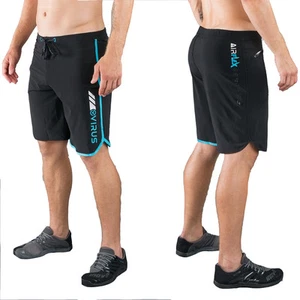 Virus ST1 Pantaloncini Uomo Airflex Cool Training NERO/BLU,Crossfit,MMA,BJJ,Palestra - Foto 1 di 1