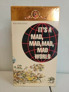 “It’s A Mad, Mad, Mad, Mad World” VHS Widescreen Format Rare Two Tape Boxset - Picture 1 of 4