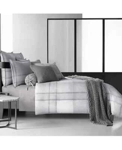 Oscar Oliver Leighton Duvet Comforter Cover - King - Gray - 100% Cotton - Imagen 1 de 2
